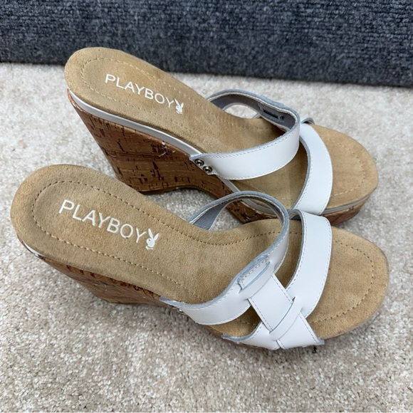 Playboy Wedge shoes Paige 5313 Women's size 6 pump platform sandal - Picture 3 of 9